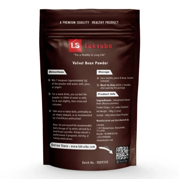 Velvet Bean Powder 100% Natural and Healthy Protein supplement